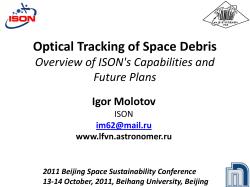 Optical Tracking of Space Debris Overview of ISON`s Capabilities