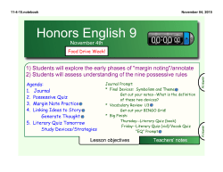 11-4-15 Honors 9 - Reeths