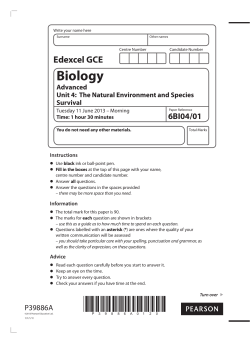 Biology - Edexcel
