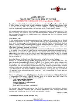 announcement winner: scottish crime book of the