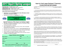 Spring Squirt - Aspen Ice Arena