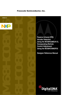 (PIR) Intruder Detection Using the MC68HC908JK1/3