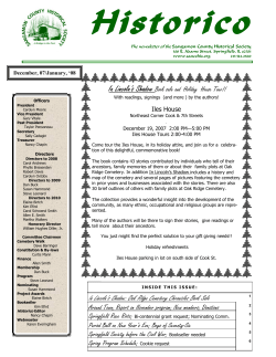 January, 2007 - Sangamon County Historical Society