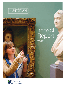Hunterian Impact Report 2012