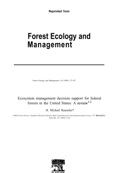 Forest Ecology and Management - Treesearch