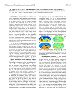 The Post-Accretionary Doldrums on Mars: Constraints on the Pre