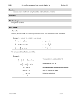 afor Solve 3 6 b 4 a = + 312 6 b 12 4 a 12 = + 3 36 2 +