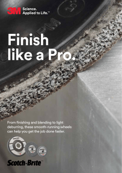 From finishing and blending to light deburring, these smooth