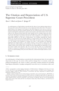 The Citation and Depreciation of U.S. Supreme Court Precedent