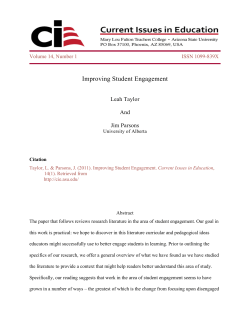 Improving Student Engagement