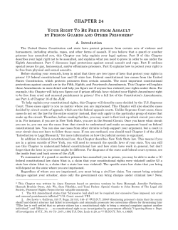 24. Your Right to be Free from Assault by Prison Guards and Other