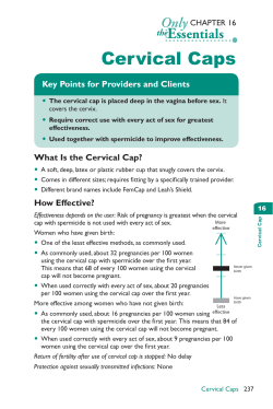 Cervical Caps - Family Planning