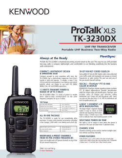 Product Sheet - Buy Two Way Radios