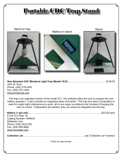Portable CDC Trap Stand