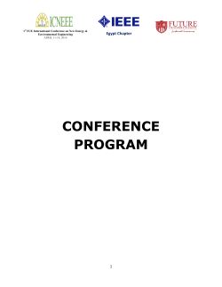 conference program - Future University in Egypt