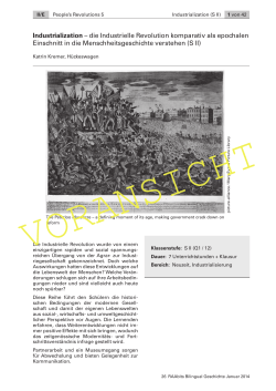 Industrialization &ndash; die Industrielle Revolution komparativ als