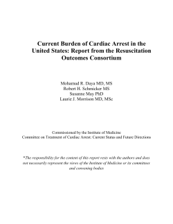 Current Burden of Cardiac Arrest in the United States: Report from