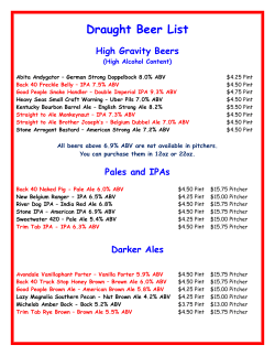 Draught Beer List - Heroes | An American Grille