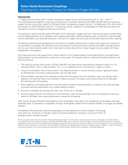 Eaton Quick Disconnect Couplings Cleaning and Lubrication
