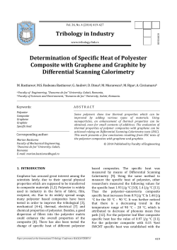Determination of Specific Heat of Polyester Composite with
