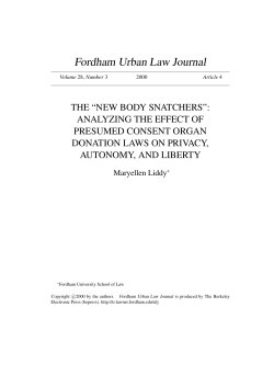 Fordham Urban Law Journal