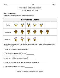 Favorite Ice Cream - Free Math Program