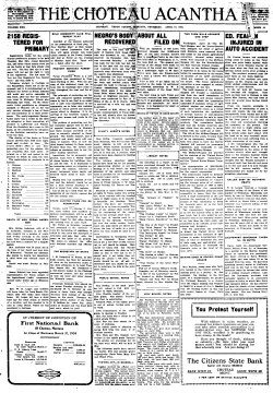 The Citizens State Bank - Montana Newspapers.org