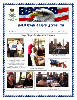 Eagle Chapter November 2016 Newsletter