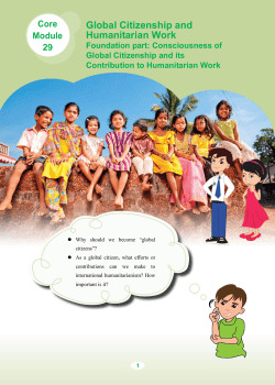 Global Citizenship and Humanitarian Work