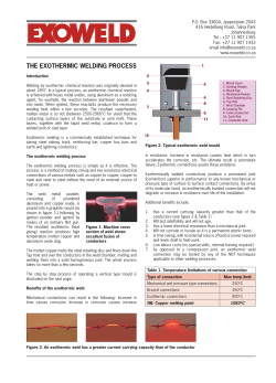 Exothermic welding process - Home | engineeringinfo.co.za