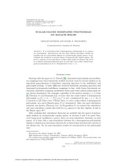 SCALAR-VALUED DOMINATED POLYNOMIALS ON BANACH