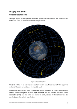 Celestial coordinates