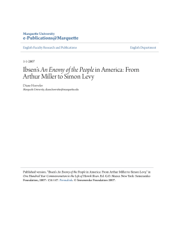 From Arthur Miller to Simon Levy - e