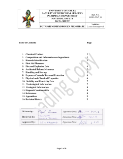 Potassium Dihydrogen Phosphate