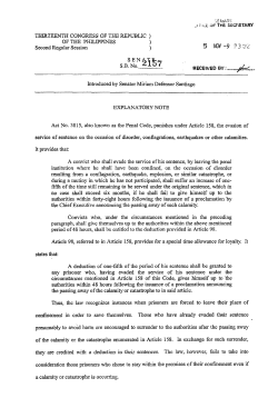 SBN-2157 (as filed) - Senate of the Philippines