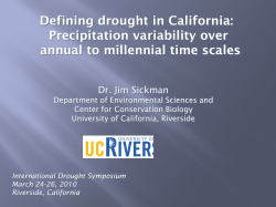 Defining drought in California: Precipitation variability over annual to