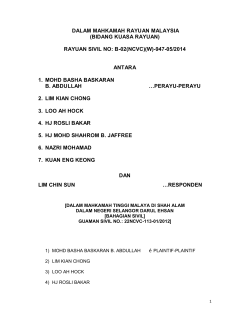 (bidang kuasa rayuan) rayuan sivil no: b-02(ncvc)(w