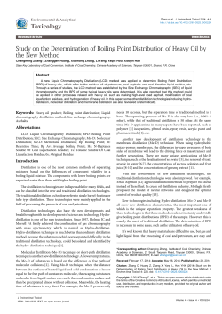 Study on the Determination of Boiling Point Distribution of Heavy Oil