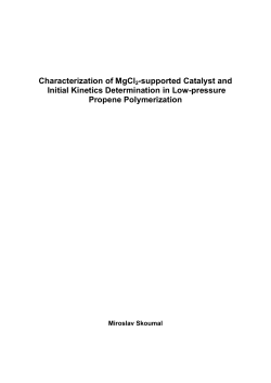 Characterization of MgCl2-supported Catalyst and Initial Kinetics