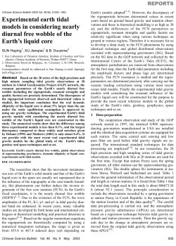 Experimental earth tidal models in considering nearly diurnal free