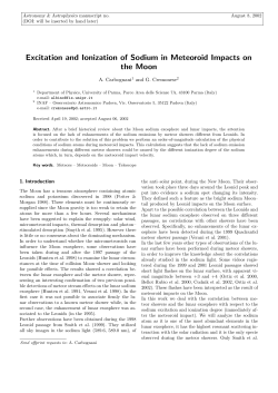 Excitation and Ionization of Sodium in Meteoroid Impacts on the Moon
