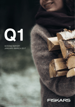 interim report january&ndash;march 2017