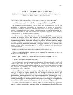 Labor Management Relations Act, 1947