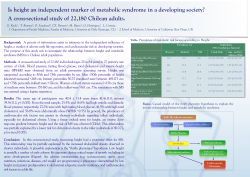 Is height an independent marker of metabolic syndrome in a