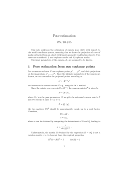 Camera pose estimation