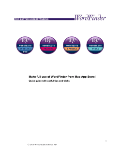 WordFinder from Mac App Store