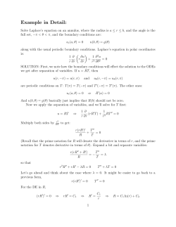 Solve Laplace`s Equation on an Annulus
