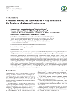 Confirmed Activity and Tolerability of Weekly Paclitaxel in the