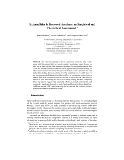 Externalities in Keyword Auctions: an Empirical and Theoretical