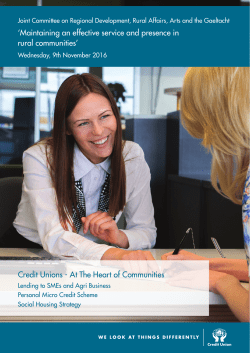 Credit Unions - Houses of the Oireachtas